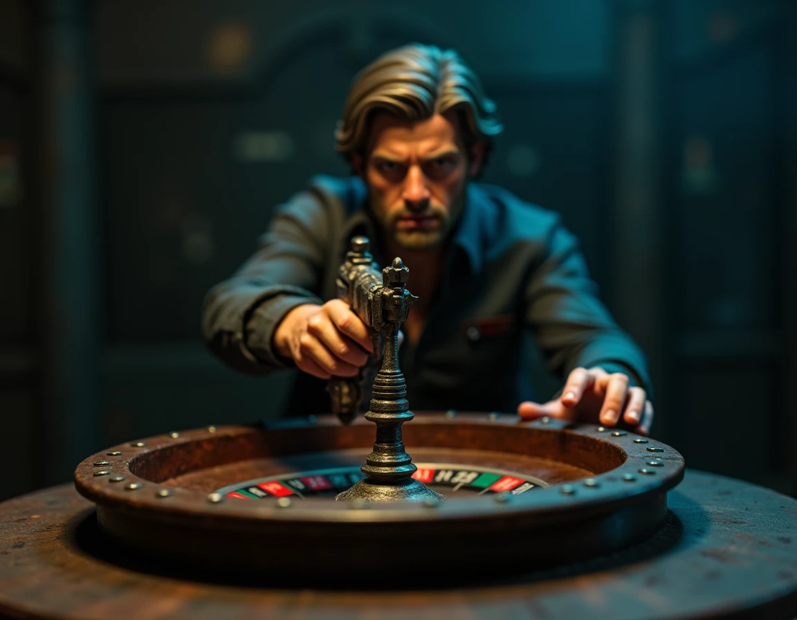 arafed man in a tuxedo sitting at a roulet table, casino, indoor casino, inside a casino, futuristic casino, the card player man, gambling, video game screenshot>, (fantasy), man in black suit, poker, shutterstock, playing poker, cover shot, gaming table, cinematic 3d render, movie still 8 k, 8k portrait render