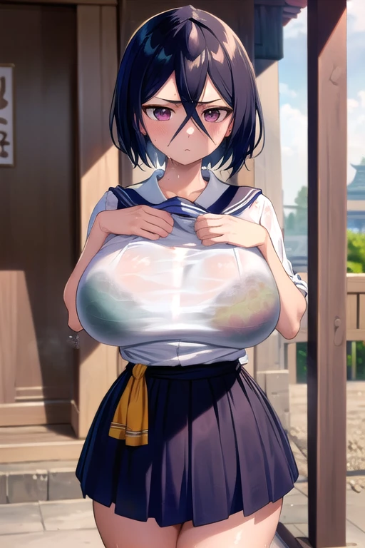 (One Japan Girl)、masterpiece, 最high quality, high quality, High precision,Highly detailed 8K wallpapers、Innocence、minimum、Cat pose holding hands、Emphasize breasts by holding them between your arms、(Couple Dating)、(amusement park)、(Exposed、Shoulder Bare、Bisexual clothing、Oversized)、Fun dating、cuteWife、summer、Embarrassing clothes、With thick milk in my hands、Hands on cheeks、(Sweat running down your cheeks、Sweat trickling down my chest)、Holding hands、fun、honeymoon、(Embarrassed smile)、My arm is grabbed、amusement parkを楽しむ、defenseless、no warning、The act of not caring about others、Pure、Innocence、cute face、cute、(Big Breasts:1.4)、Beautiful breasts、Breasts that seem to overflow from clothes、cute face、No correction、adult、Slender、A Body That Knows Men、Apartment Wife、（girl、woman、Voluptuous、Fox ears、Fox Tail、Black Hair、Shortcuts、Hair that grows to the shoulders、Slimming、Beautiful belly、beautiful、Beautiful woman）、（short girl、Wife、wife）、From in front of the camera、Looking up from below、Wipe away sweat、Panty shot