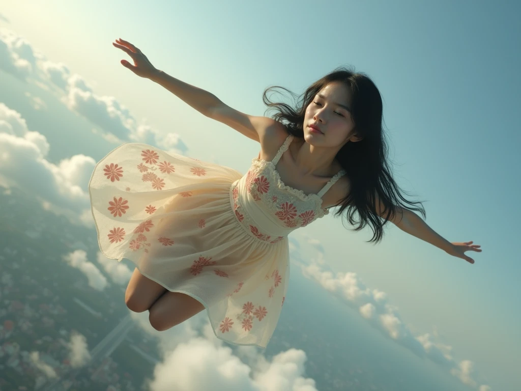 highestres,falling_above,(1girl:1.3),solo,<lora:falling_above-10:0.5>,(falling:1.3),(midair:1.2),(floating:1.2),(from above:1.7),tree,forest,lake,autumn,floating clothes,looking at viewer,<lora:zoom_slider_v1:-2>,(sky high:1.4),(wide shot:1.2),, ultra wide angle shot,cinematic style,8k,RAW photo,photo-realistic,masterpiece,best quality,highres,extremely detailed,intricate details,absurdres resolution,High quality texture,detailed texture,colorful,professional lighting,radiosity,photon mapping,physically-based rendering,High quality shadow,Ray tracing,perfect body,perfect face,hdr,slim long legs,perfect hands,perfect feet