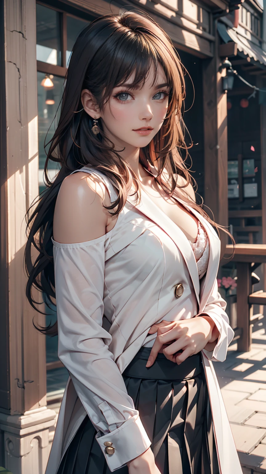 (In 8K、RAW shooting、Highest quality、Masseter muscle area:1.2)、Ultra-detailed、Ultra-high resolution、(Realistic、Realistic photos:1.37)、Portrait、High-resolution RAW color photos、Professional photography、hVery detailed and beautiful、Very detailed、8k wallpaper、Incredibly detailed、Large file size、Official Art、HVery detailed CG Unity 8K wallpapers、hVery detailed beautiful girl、Very detailed顔、Very detailed目、Very detailed皮膚、Very detailed指、hVery detailed nose、Very detailed詳細な口、Perfect Anatomy、Detailed Background、Detailed clothing、女の子1people、(20:1.2)、20th Generation、cute、Realistic body、、White skin、Glowing Skin、The body is slim、Black-haired、((length))、(Messy bangs: 1.5)、cute顔、A vivid face、Delicate eyes、Source Order、((Pink and white short sleeve shirt))、((No good))、((Ultra Black Mini Skirt))、((Plain Feet))、((Full Body Shot))、Earrings、necklace、((Turn around and look at the man))、Cowboy Shot、Contrapo、Dynamic Lighting、((Firm D-cup milk))、((In a crowded train))、((male1people))、((30:1.5))、((a man hugs her from behind))、((maleがシャツを開ける、Exposing the breasts))、((maleの首に腕を回す))、((a man is grabbing her breasts))、((Standing posture))、((I can see milk))、(The mini skirt sways sexily: 1.3)、(White open shirt:1.9)、((Sad look))、((She turned around and kissed the man.))、((maleの視点))、