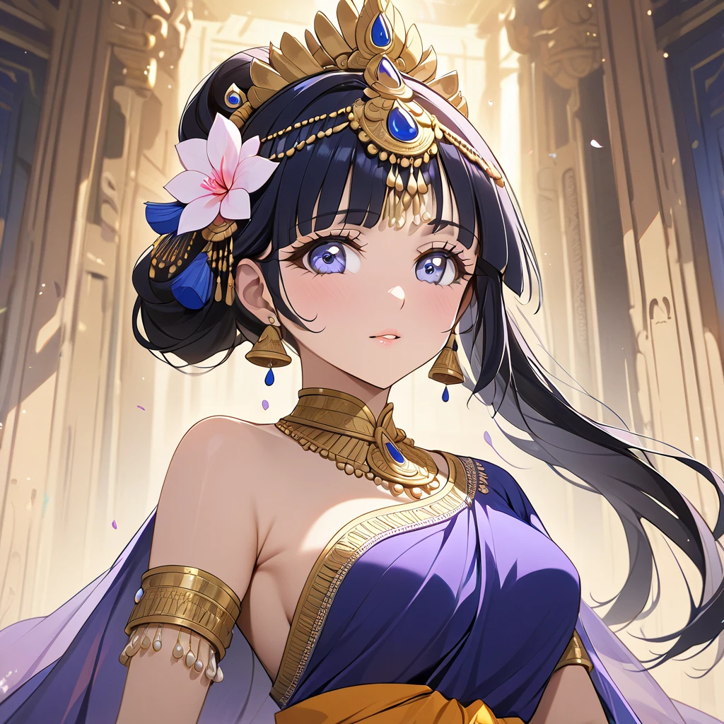 ((Highest quality)), ((masterpiece)), (detailed), （Perfect Face）、The woman is Reika Aoki with semi-long hair、A woman is wearing a Cambodian Apsara dance costume and has a Cambodian woman&#39;s hairstyle in Cambodia.