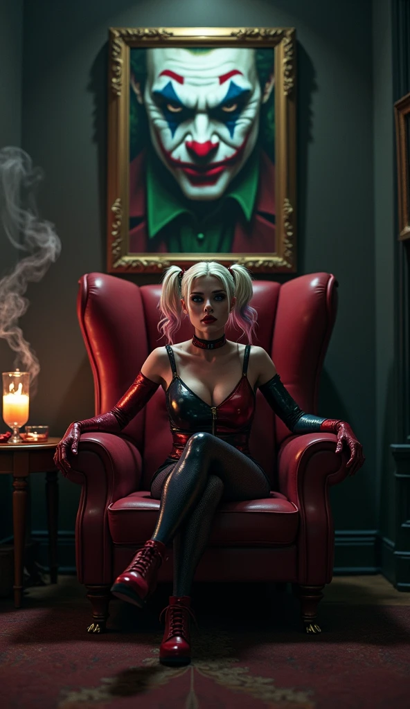 (photorealistic:1.4), ultra realistic, pores, (masterpiece),high quality, ultra details, beautiful white smiling face pretty korean idol with ultra long sharp pointed shiny black fingernails sitting on the chair, long pink hair, yellow eyes, wearing sexy catwoman suit with sharp claws, pretty long legs, black spike high heels, holding realistic handsome man head with short hair and throat ripped, deep cuts, wound, blood splatter everywhere, modern hotel room, big window, high building, new york, beautiful lights, torture devices on the table, extreme gores,