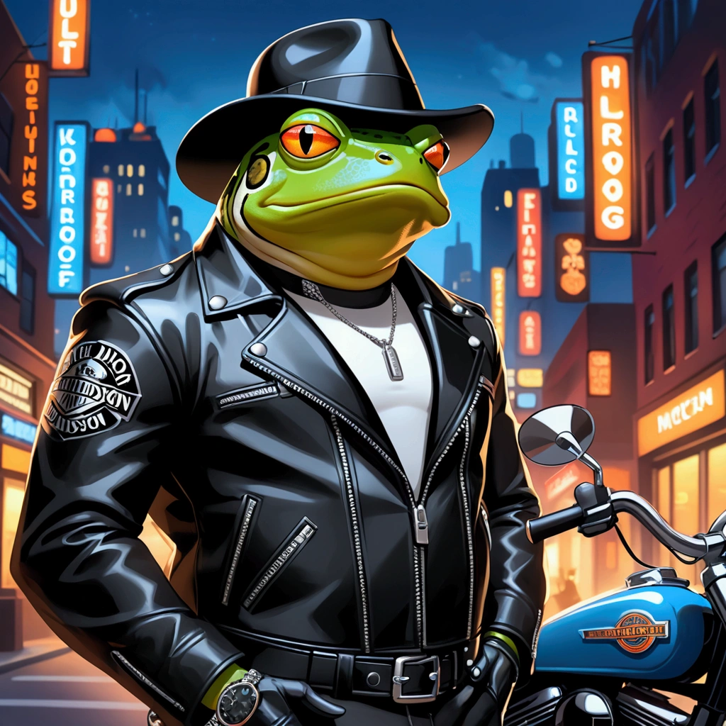 Create an image of an extremely badass anthropomorphic light blue and ...
