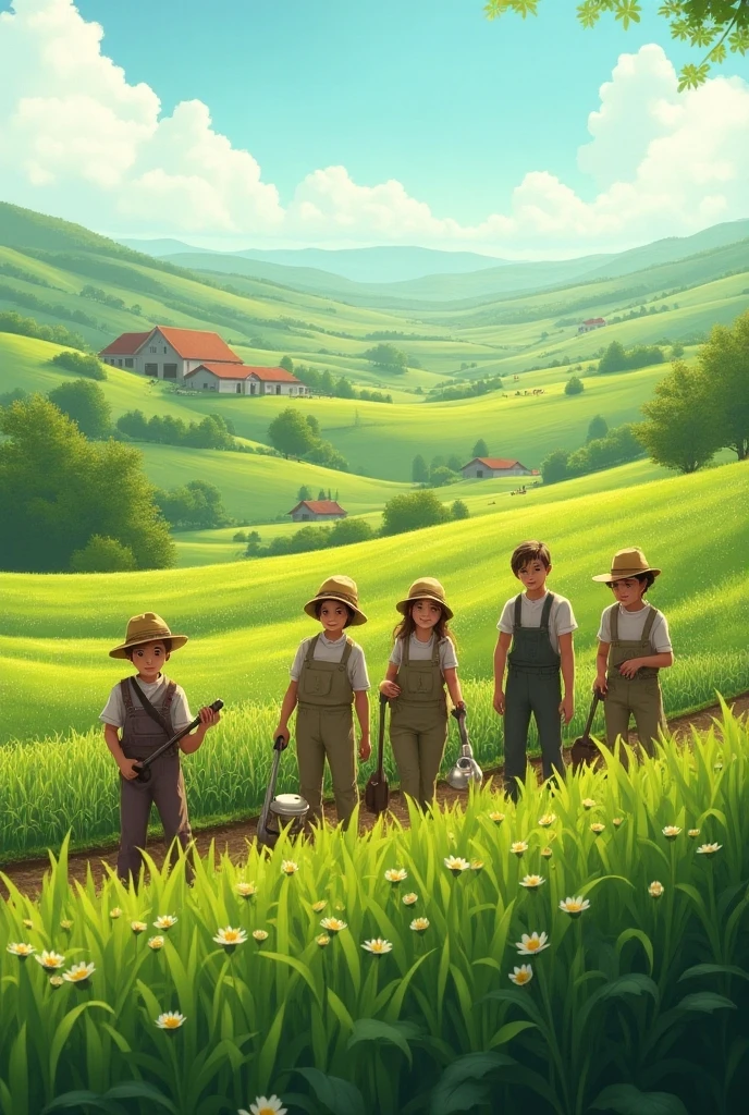 4 boy farmer