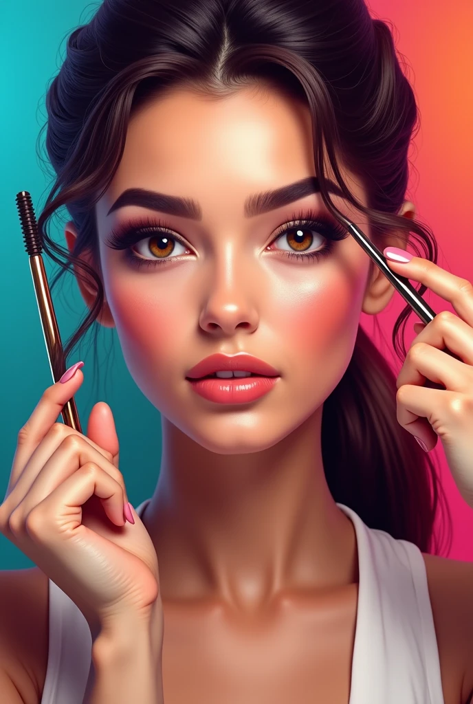 Create a makeup ad