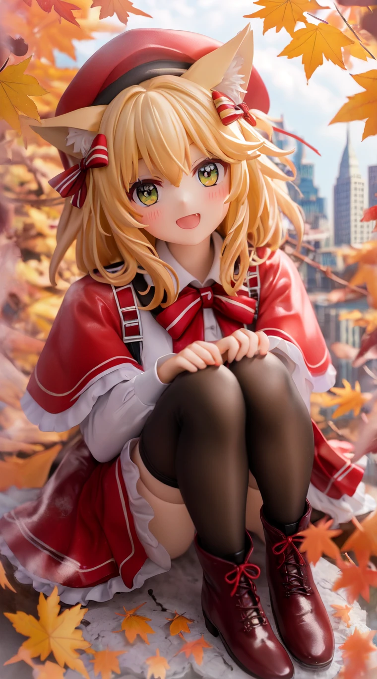 Oriental Project, Flandre Scarlet sitting on floor holding cell phone, rendering a cute 3d anime girl, 3d anime girl, anime style 3d, anime girl squatting, a surreal schoolgirl,