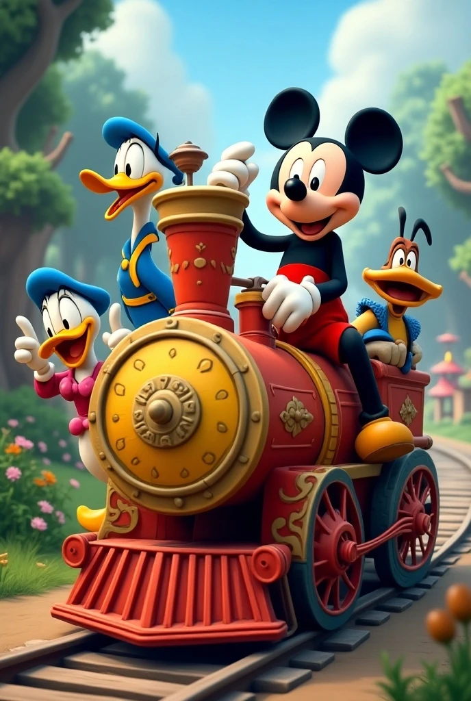 Magic Carousel, Although, instead of horses there will be, respectively, these characters: A surfer, a cucumber, O Sonic, A princess, Mickey Mouse and a talking Doritos