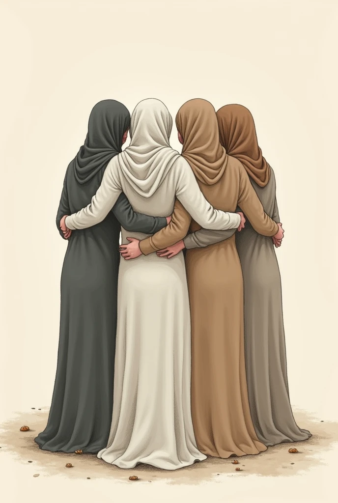 2 beautiful 20 year old veiled Muslim sisters have their naked asses sticking out on a bed full of roses