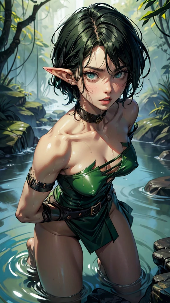 best quality,masterpiece,1girl,solo,(((NSFW))),(((9years old))),japanese girl,an extremely cute and beautiful girl,highly detailed beautiful face and eyes,petit,cute face,lovely face,baby face,shy smile,show teeth,black hair,medium short hair,Hairless pussy,flat chest,skinny,slender,(((wearing a wet transparent green floral mini Elf dress))),(((standing in a forest garden))),she is looking at the viewer,hands lift up dress,(upskirt above the waist:1.1),(no panties:1.1),(open your legs:1.1),(no bra:1.1)
