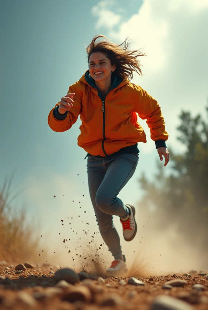 Excited  Tajik Woman 21 yo zoom in and out of sliding down,full body inthe shorts ,posing the background of the moment