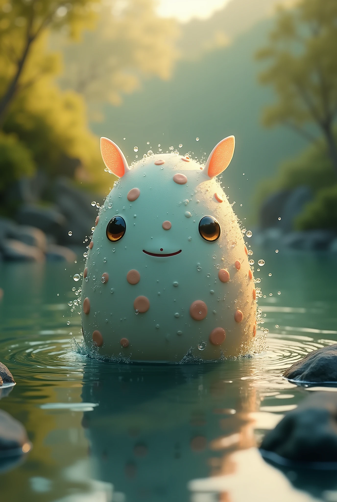 cartoon character running in the rain with a kite in the air, character is covered in liquid, amazing cgi, realistic jelly splashes, bug life inside human body, funny weird illustration, body swelling about to explode, absurdist wiggly blob in a dress, amazing digital art, blob anime, ultra humorous illustration, mushrooms grow from the body, incredible digital art