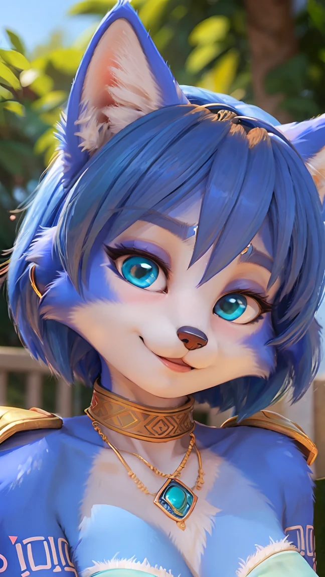 A beautiful and detailed (sweet picture) wa ((krystal)), Star Fox Krystal, sslim, lovable, green eyes, medium breasts, (((Long blue hair 1.3))), ((black hair tips)), Decollete, grin, look up,, anthro, furry, Uploaded E621, detailed fluffy fur, (wa Fluff-Kevlar, Bayard Wu, personalize me, Pino Daeni), detailed face, (fluffy), 1 girl, alone, Tribal clothing, sweet girl, alone4k, ,8k, A high resolution, best qualite, Perfect colors, perfect shadows, perfect lightning, posted on e621, (be Chunie, be canene khai, be t.e.starale), Red eees, (Realistic eee details 1.2), Suit for Assassin's Creed, white assassin robe, hidden blades, rüste zwei hidden blades aus, Assassin's Creed stele cape, blade's in hand, battle pose, battle, in the panoramic view, masterpiece, Slim bode, full bode like, walking through a burning rainforest, dramatic lighing, Soft lighting, dae, highle detail, Hair rolled up, a sharp look, a look full of killing intent, smiled slele, fit bode, perfect masculine figure, detailed fur, detailed face, (complex), (Super Detail), (ultra clear), (Best Qualite)