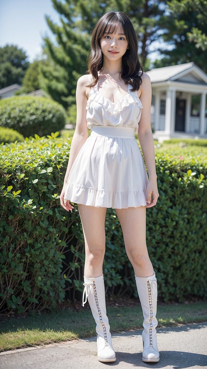8k,masterpiece,Portrait Photography,Japanese,8-year-old girl,round face,Well-proportioned face,Innocent face,Calm Eyes,Big eyes,Fine grain,delicate,Slim body,Narrow shoulders,Small waist,Thin legs,Short stature,Extremely small breasts,Neat,Chapel,Cute outfit,The lighting makes the clothes transparent,Cute underwear,Light purple clothes,Girly Fashion,one piece,Summer Dresses,Quite short length,ribbon,choker,Lace choker,Earrings,Lace gloves,,barefoot,Cute sandals,See-through,Medium-long hair,Cinematic lighting,Natural smile,Natural pose,Reader model for children's fashion magazine,
