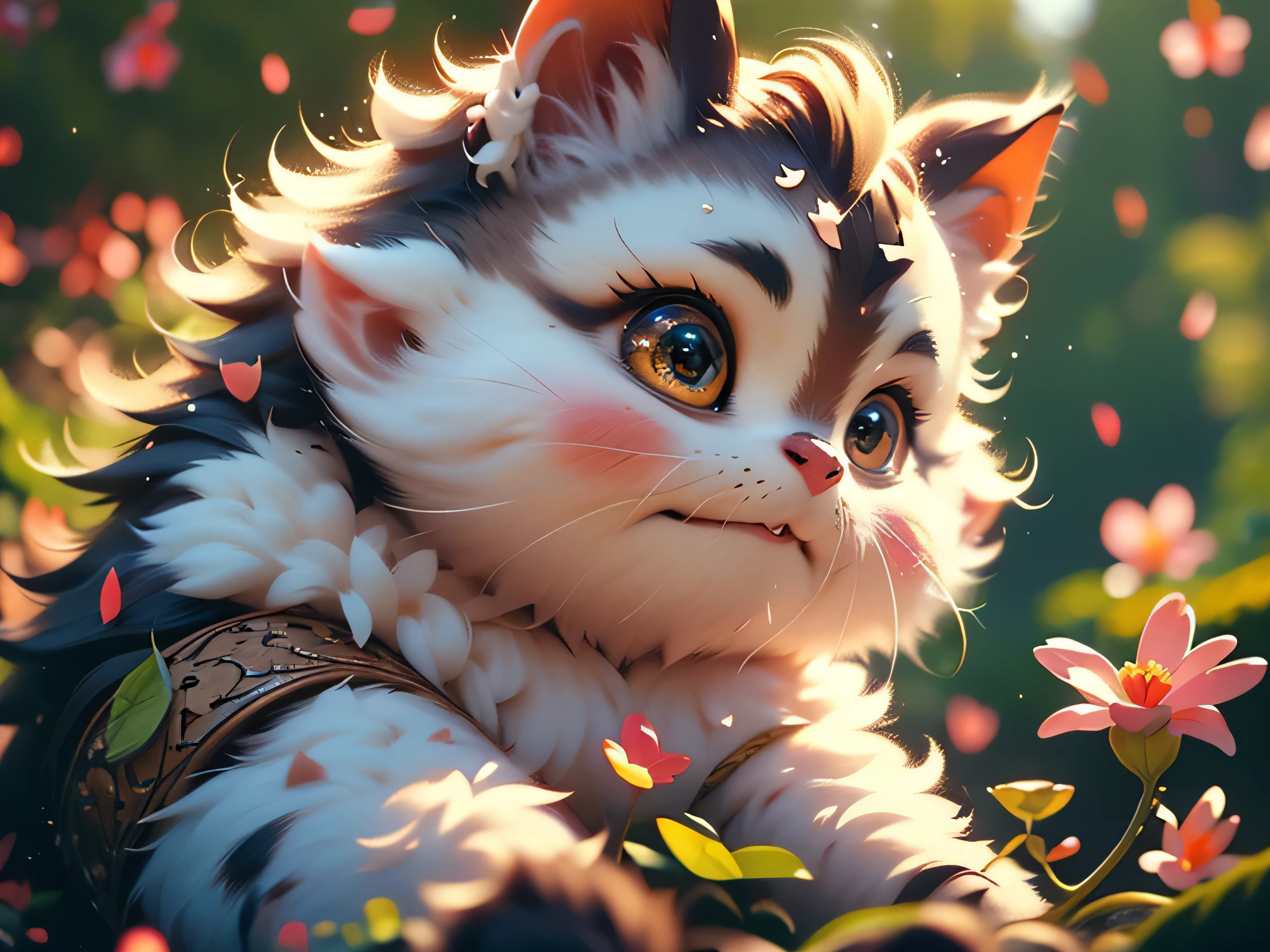 Magical Fantasy Creature, (Best Quality, Masterpiece, Representative Work, Official Art, Professional, Super Detailed, 8k:1.3), (Photorealism:1.2) Super Cute, Big Eyes, Soft, Soft Nose, Furry, Double Toothed Smile, Yeti on Mountain Background, Realistic, Beautiful, Stars in Eyes, Soft Volumetric Light, (Backlight:1.3), (Cinematic:1.2), Intricate Details, (ArtStation:1.3), --auto --s2
