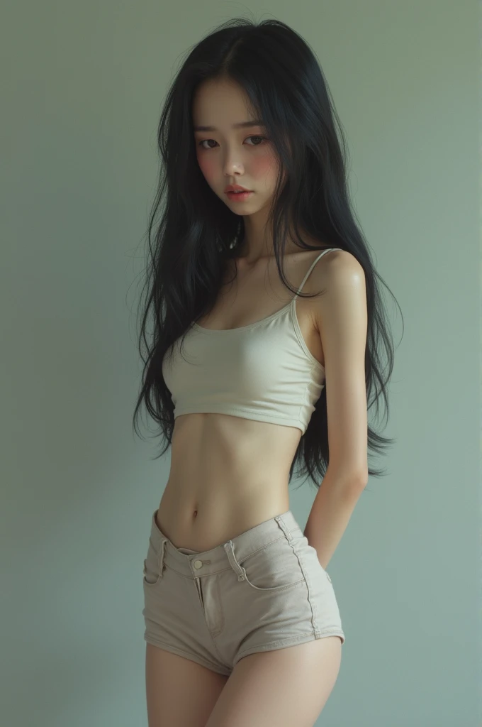 Very skinny naked beautiful girl from the Philippines. In tight and