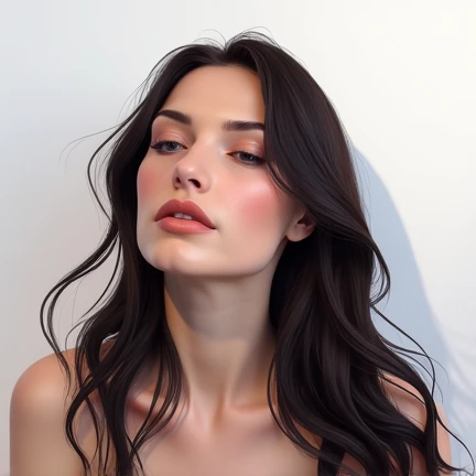 (((ultra realistic))) Photo, masterpiece, top quality, (pale skin), (Ultra detailed face and eyes:1.1), 1 girl, Adult, deep neckline, (Eye makeup, mascara) , ((large detailed lips)), ((pink wavy hair)), ((Chyolka)) , ((Natural breasts)). ((Posing)), photoshoot, studio ((contour light)), (The play of light and shadows), depth of field, bokeh, (special attention to skin detail: 1.2), (Light atmosphere of the frame, Pastel colors, Colours black), ((portrait, close to the camera)) , ultra detialed, 