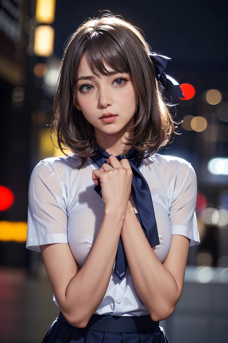全naked、cute nipples、embarrassing、detailed face、fine hands、fine legs、(debris flies, highest quality:1.2), 8K, official art, chest、cute、wearing a suit、chestが見える、 planet, trending on cgstation, 太陽系外planet, official art, mar planet,  Sakimi-chan, Five Fingers Photos&#39;body of, Full body Esbian、beauty of suit、cool look、 (masterpiece) (highest quality) (become familiar with) (8K) (movie lighting) (sharp focus) (complicated)black hair、14 years old、小さいchest、laughter、incredibly stupid, (beautiful girl, cute face, turn back, gold ornaments in hair、naked、chestのクローズアップ, gardenia, Viola family, space , looking at the viewer, film grain, chromatic aberration, オッパイsharp focus, face light, dynamic lighting, cinematic lighting, become familiar withな目と顔, (gray tie、1 part:1.2)