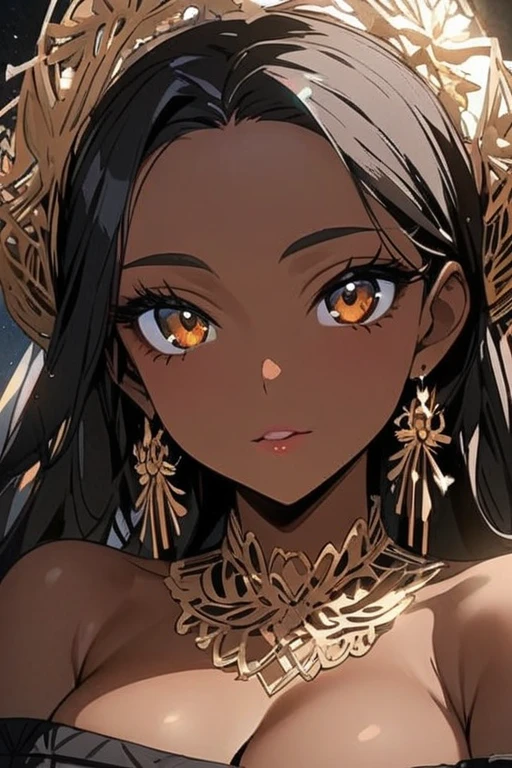 ultra quality,best quality,HD,1woman, alone, dark-skinned woman, black hair, dark skin, big breasts, sexy, ancient costume, roman, portrait, jewelry, parted lips, dark eyes, earrings, looking at viewer, background Ancient Rome, huge breasts, small sample, sexy, olive skin, dark skin, holding breasts, wallpaper, goddess