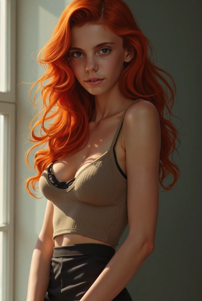 1girl,full body,red hair, blue eyes,nude,small breasts,skinny,small waist,beautiful face,pale skin,earrings,necklace,bracelet,pubic hair,
<lora:more_details:1>, <lora:CyberBeautyV30:0.4>, <lora:OC:0.6>,