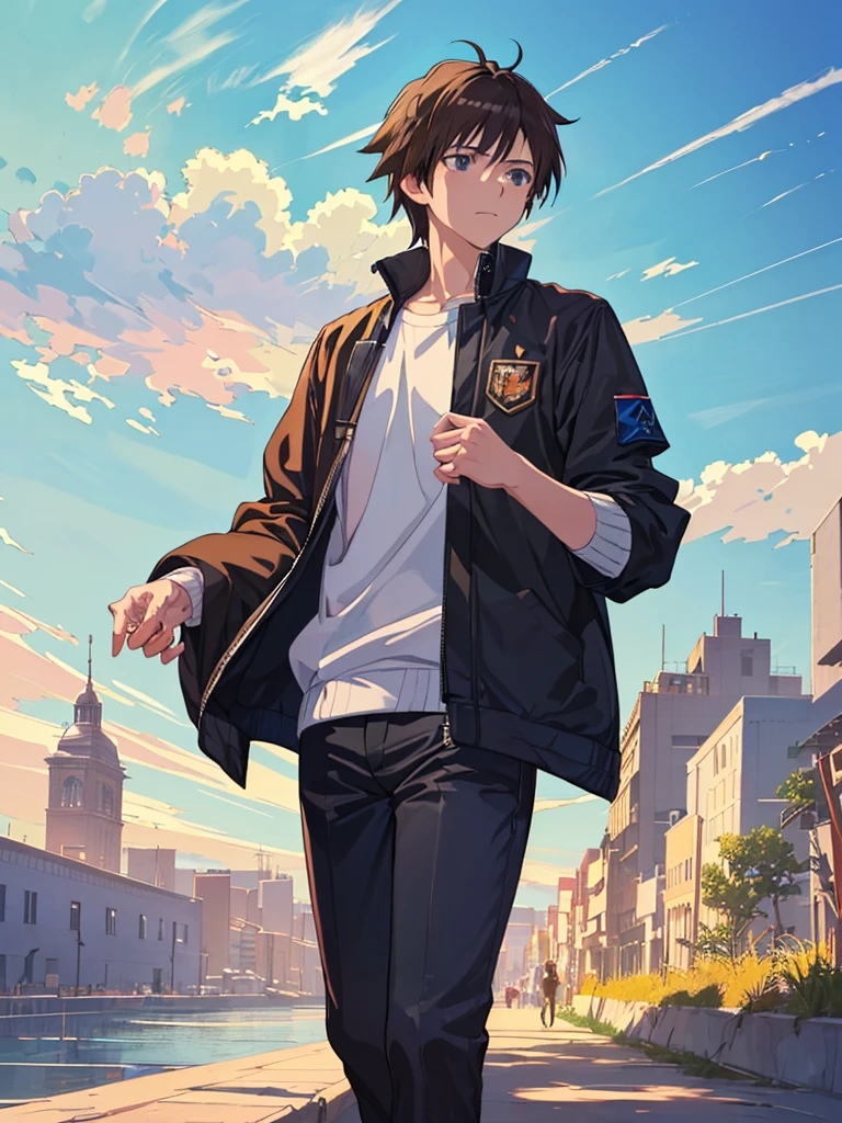 (Makoto Shinkai:1.2),(Makoto Shinkaiスタイル:1.1),( best quality, high definition ,4K,8K resolution,8k, high definition ,Ultra HD,Super detailed),( fine detail:1.2),(Anime-like:1.4),Anime protagonist,Anime Boys, anime art ,Fresh,(( bright and fresh boys:1.4)),( is cool:1.4,cute:1.1),(Masculine Thoughts ), baby-faced boy to cuntboy,Handsome guy,Popular boys among girls, male athletic club members,(Big rough outfit ),Uniformity of large rough clothes ,((Big rough outfit の調整:1.4)),(big white sweater :1.2),((Thin limbs:1.4)),Smoothly,Concave and convex,I am,(My eldest son with a girlfriend :1.4),More realistic,Handsome guy体型,, love simulation,,(2.5D),background,Everyday adult handsome dad was raped by his eldest son who was brainwashed by someone,,