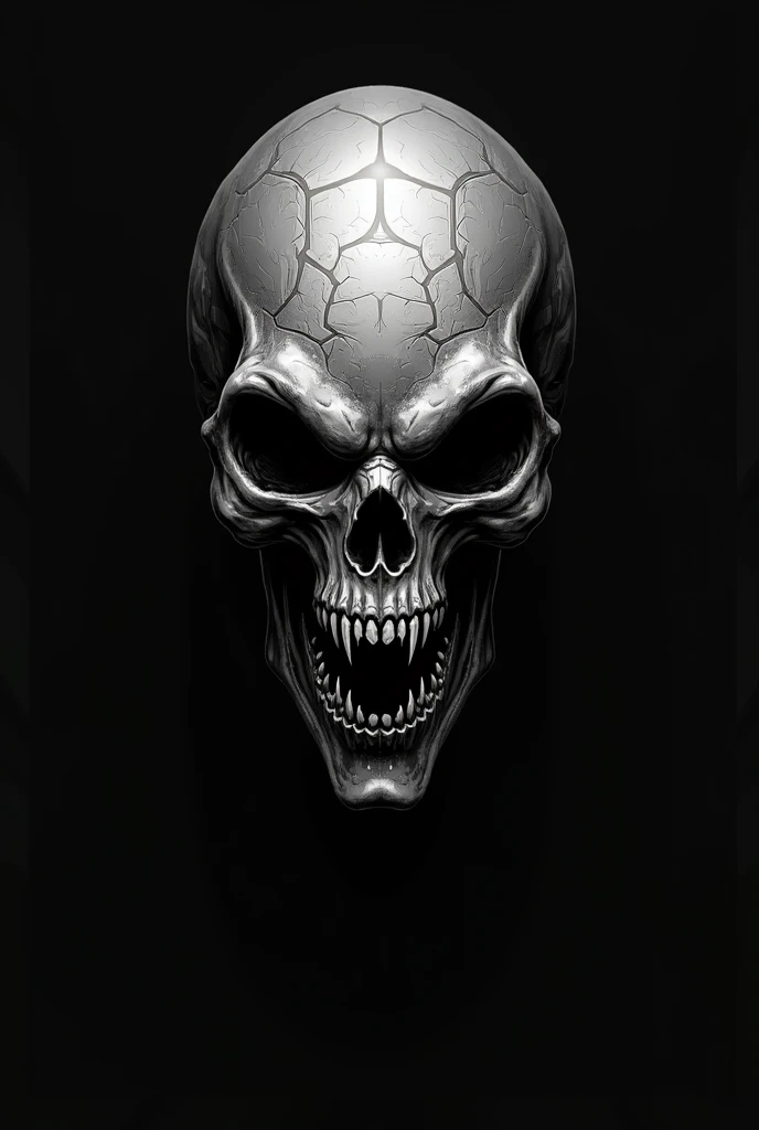 Mafia logo for El Familia Nova, the background behind the logo will be a solid black, certain components of the logo will be purple, with silver along with it
