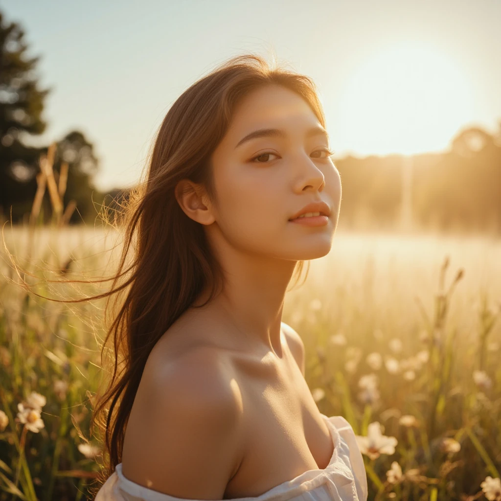 (highest quality、masterpiece、high resolution,16K)、(Photorealistic:1.4)、RAW Photos、(One girl、Sexy Model、Beauty Idol)、Brown Hair、Glowing Skin、Embarrassing、playwright、((Full Body Lesbian、完璧Nボディ、Miracle body、Miracle Bust))、room、Liberation of mind and body、(Cloudy、The wind is blowing、The sun peeks through the gaps in the clouds),N、Artistic photography、Gentle scenes、Professional photography、