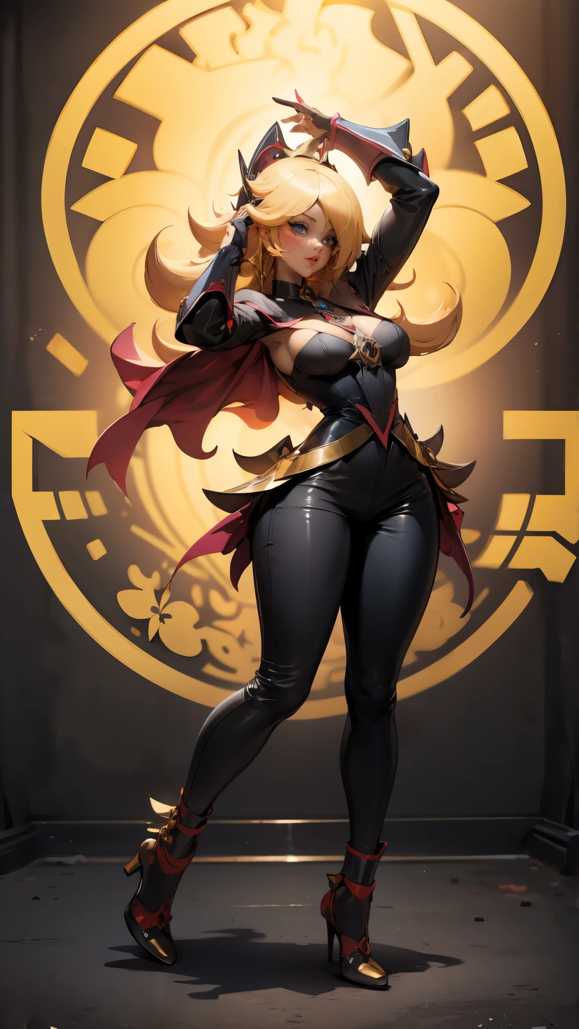 goku super saiyan,sexy woman version,little clothing,dramatic glow,apocalyptic background, en fondo esta el dragon shenlong, realista, obra maestra, hiperrealista, detalles perfectos, blue eyes small and beautiful buttocks, traje sexy con el logo de Kamisama, mujer hermosa, luna llena y grande en el fondo, poderosa, Kamehameha