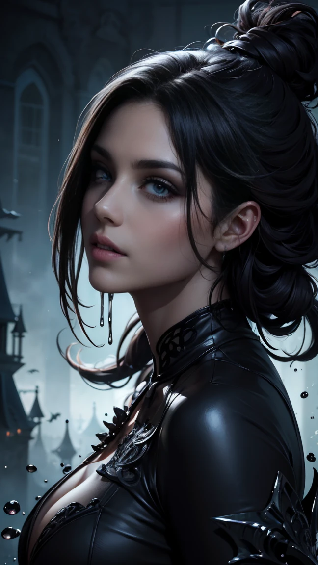 a mysterious foggy city, with a demon smiling in the sky, beautiful detailed eyes, beautiful detailed lips, extremely detailed eyes and face, long eyelashes, dark fantasy, cinematic lighting, vibrant colors, volumetric fog, dark moody atmosphere, intricate architecture, gothic spires, crumbling buildings, eerie glowing eyes, dramatic shadows, moody blues and purples, dramatic lighting, digital art, concept art, award-winning, (best quality,4k,8k,highres,masterpiece:1.2),ultra-detailed,(realistic,photorealistic,photo-realistic:1.37)