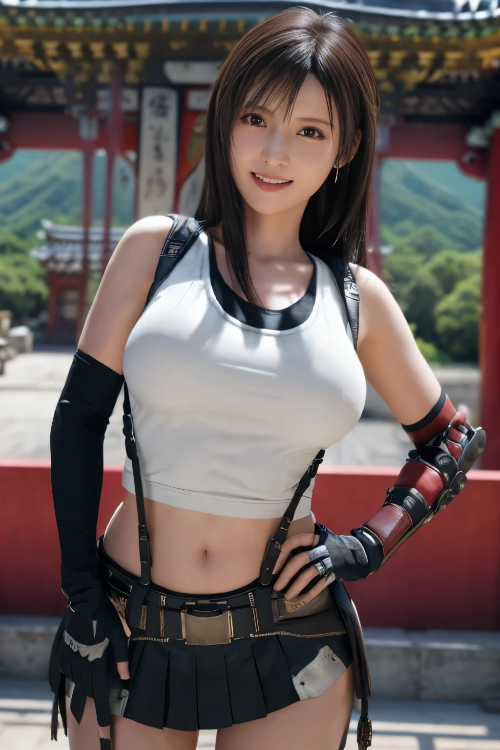 8K,PremiumQuality ,Masterpiece, illustration, Photorealsitic,An extremely delicate and beautiful, Extremely detailed,detailed face texture,Complex facial textures,Realistic face textures,Natural light,Best quality, offcial art, extremaly detailed cg, Unified 8K wallpapers, absurderes, hugefilesize , Ultra-detailed, A high resolution ,Outdoor photography,A woman who is(mature,Raised sexy,plumw,seductiv),25 age old,Chinese woman,korean woman,Bigchest,big assa,abdomen exposure,a toned abdomen,(full bodyesbian:1.5)pony tails,Red sports bras,Red tight skirt,Lift the skirt,(pantyless),Camel toes,Sit with your knees folded