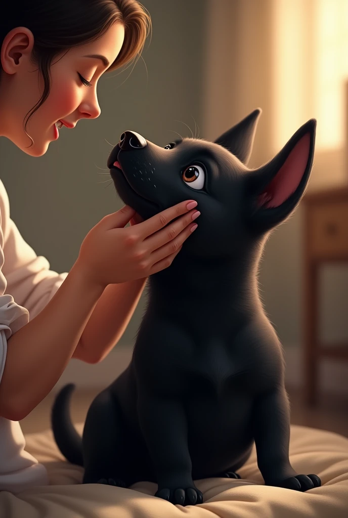 score_9, score_8_up, score_7_up, score_6_up, 1girl, ELIZABETH1, Short hair, blue eyes, church interior background, sitting, on ground, side-by-side, gold wedding ring, red nail polish, wedding dress, hug, wedding veil, dog, black dog, huge dog, looking at viewer, happy, half-closed eyes, wedding, noname55, (seductive), plump, closed mouth, large  breasts, lipstick, <lora:pony_outline_lbw_5x:-0.2> <lora:BioElizabeth:0.4> <lora:Noname55_2.0:1>