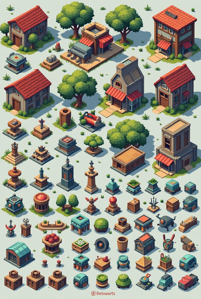 many different items, supervised, supervised active store, Pixel art, video game actives, 2D texture, game actives, Map block, Set of map tiles, Art pack, active, sprite sheets, perfectly tileable, videogame active,