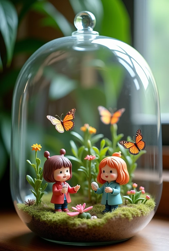 Decorative figures and educational manual plus decoration such as little butterfly animals . To put it in the terrarium
