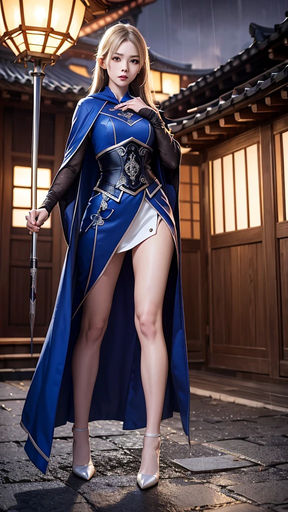 独奏,1 Orcs, Super tall,The temperament of a queen,tmasterpiece,best qualityer,Hyper-detailing,Full body illustration,Fine and detailed eyes and detailed face) garments:There are animal ears,Mature female orcs,cruel grin,There are clothes on the upper body,Wrap the whole body,The lower body is wearing animal skin shorts,Pantyhose, Show stockings,allure:Tall,Plump body,Wide buttock,Large,Strong,There are muscles,Very high,Go ahead,(big assa:1.3),(thick thight:1.3),Taller than a tree,Clouduilding