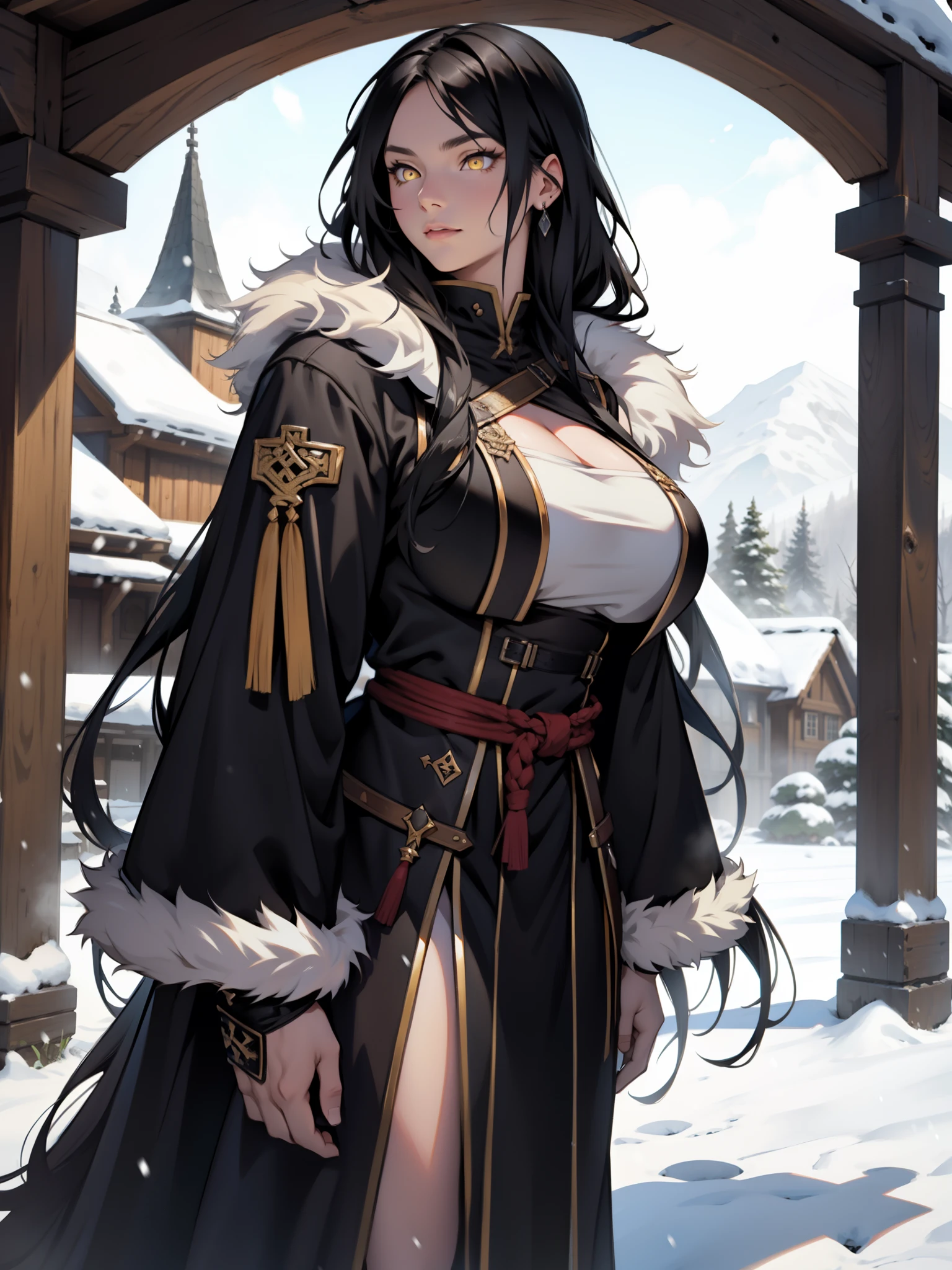 (一只的狗 - a big, wealthy bear)，(Sitting helplessly on the ground)，(Wearing Chinese robes: 1.3, detailed and intricate)，(Various patches of fur and colors)，(There are many towering trees and dense woods around)，(Young: 1.1, with slightly rounded belly and a mouth slightly agape)，(Hairy body with white patches, messy mane)，(Orc-like features, but a bear with a distinctly bear-like appearance)，(High resolution masterpiece, images clear and sharp)，(Perfectly rendered, no mutilation or NSFW content)，(