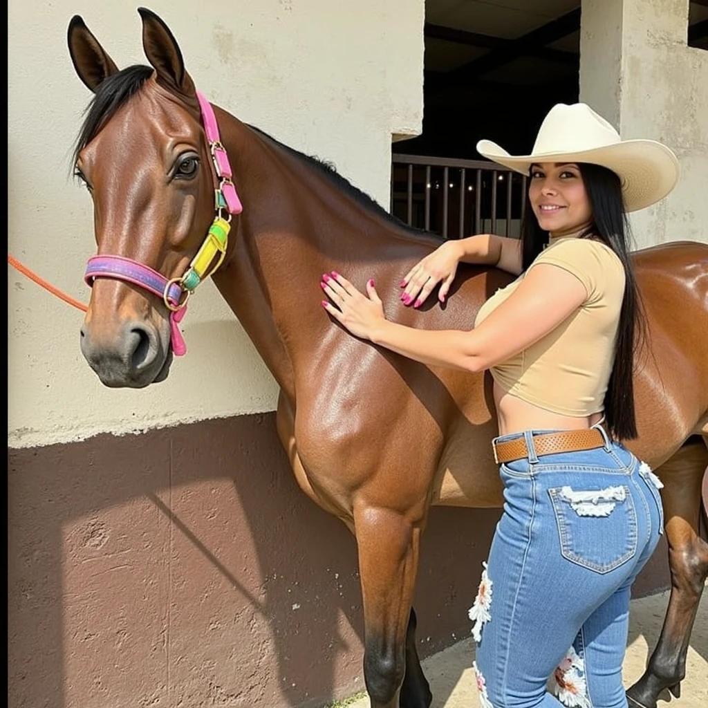 Chica y caballo juntos xxx