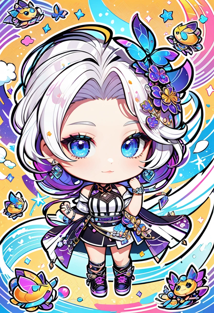 cool beauty, chibi character, Avatar