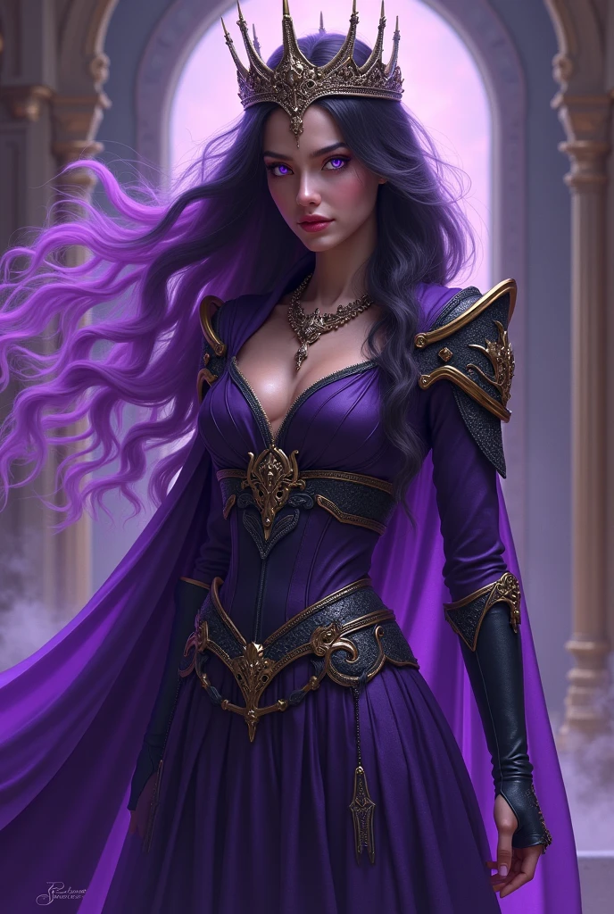 8K,bright purple curly hair,超A high resolution,A hyper-realistic,