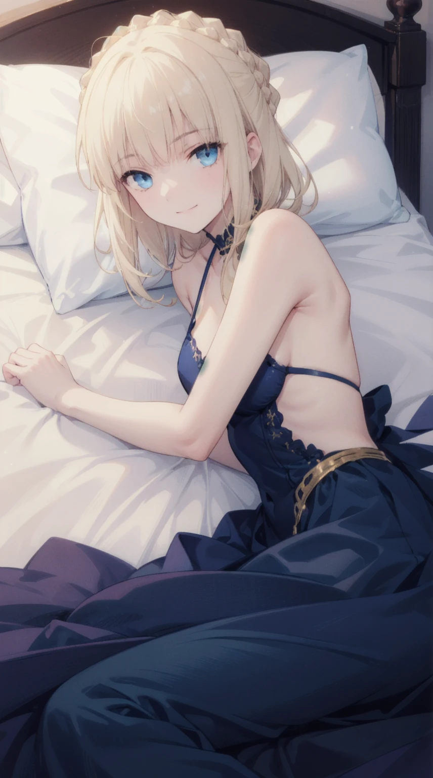 a young woman, 20 years old, blonde, straight hair, blue eyes, hole in her chin, BEAUTIFUL, PERFECT BODY, IN THE BEDROOM, FULL BODY, SITTING WITH LEGS OPEN