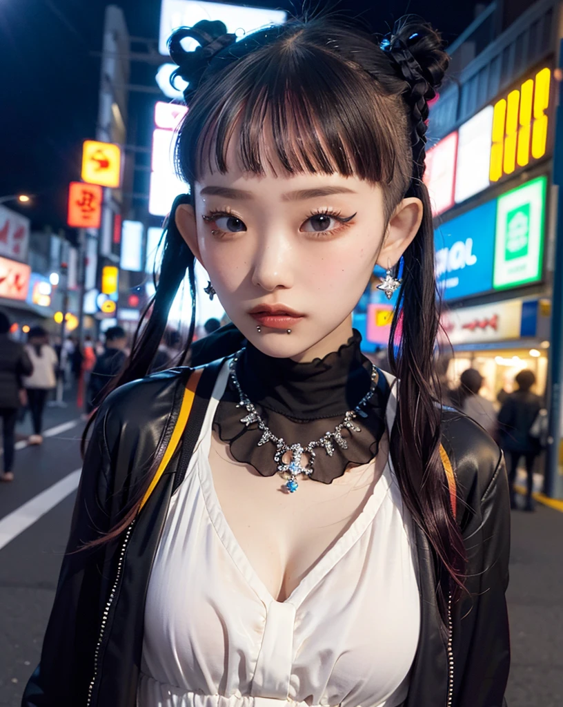  portrait, Bokeh , It's not coming ,  Had,  Multicolored Hair , Tokyo, 
a woman posing on the street corner,  best quality, high res, 8k, 1peopleの女の子, day,  bright , Outdoor, (street:0.8), (people々, crowd:1),nice,  beautiful detailed sky, ( dynamic poses :0.8), ( upper body:1.2),  soft writing, wind, shiny skin,  Viewers, 
 Official Art, masterpiece,  best quality,  Unity 8K Wallpaper, Super detailed,  very detailed,  elegant , beautiful,  Aesthetic , Romanticism, 1peopleの女の子, Beauty