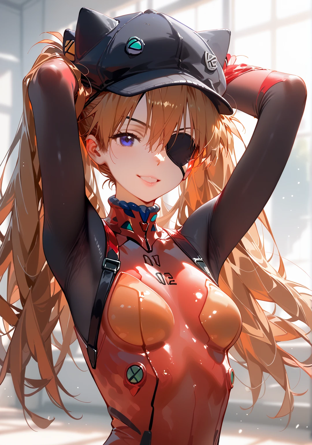 Asuka Langley Sōryū from evangelion sucking a dick