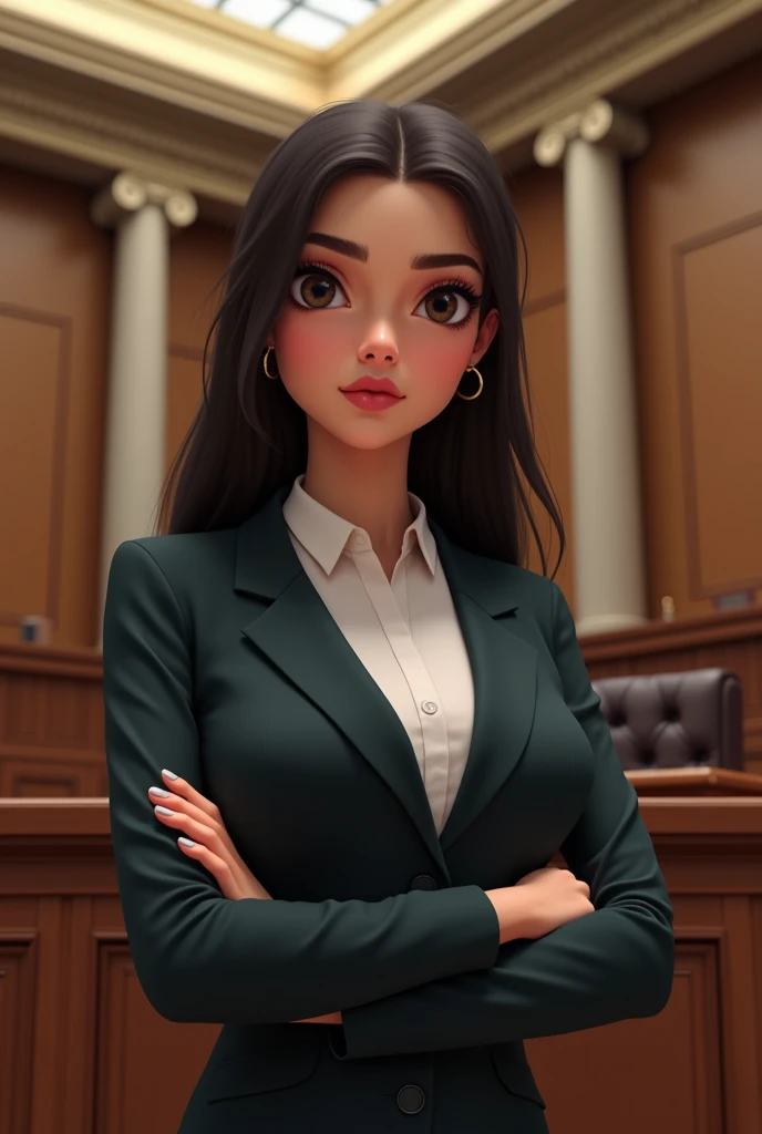 Standing delegate girl