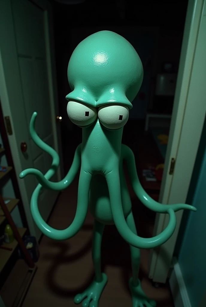 You can say a realistic squidward