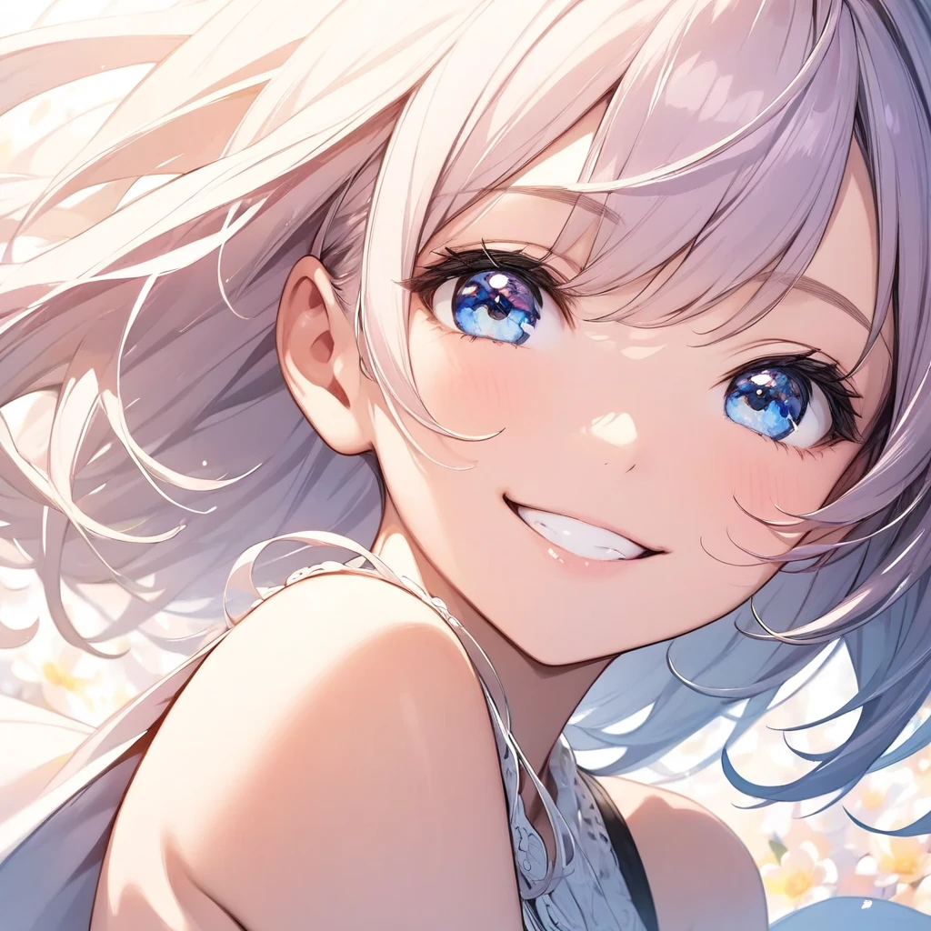 Close-up of a smiling girl