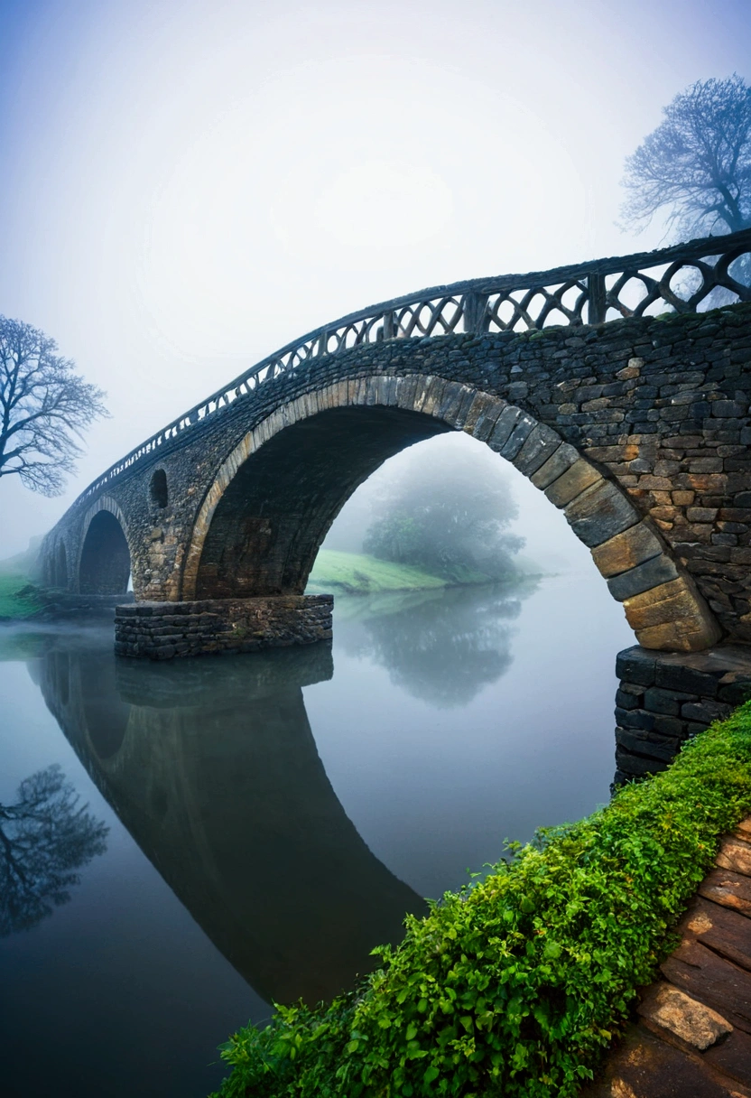 Ancient Bridge in the Fog, Ancient Bridge,