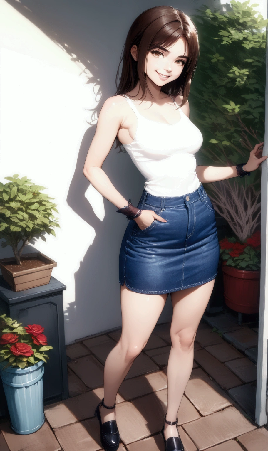(Best Quality, Ultra High Definition), (Photorealistic: 1.4), 8K Resolution, 40K, Photos, Masterpieces, Best Quality, SFW, (She Sits Her Crotch), (She Takes Off Her Skirt and Pulls Her Panties Down to Her Ankles), (Looks Vagina),(1 Girl), (1 Girl), (Japan Girls, and Ponytails), (Sexy Mini Skirt), Various Poses
