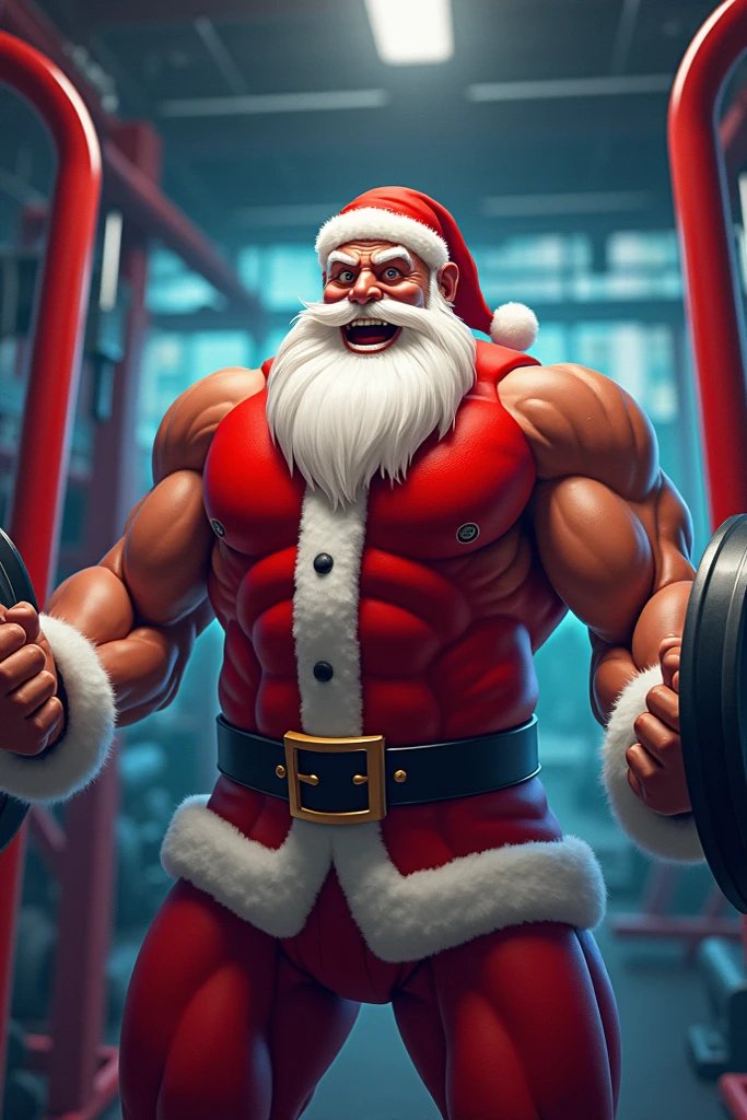 Character sheet. solo, 1boy, perfect anatomy, ground view, wrinkles skin, low shoot, down view, perfect proportion, thick body, thick thighs, sharp eyes, big eyes, smile, santa claus, perfect fingers, big hand, fingers. Huge Muscular Old man with short hair, shoes ,(white shorts), view from side, pectoral, thick arms, huge pectoral, wide pectoral, white hair, white beards, simple background, masterpiece, semirealistic:1.2, high detailed, 8k, high resolution, perfect center, full view. ((really big muscle, massive muscular, sixpack, thick arms, wide pectoral, super huge muscle, hyper muscular, over sized muscle, huge arms, big arms, huge pectoral))