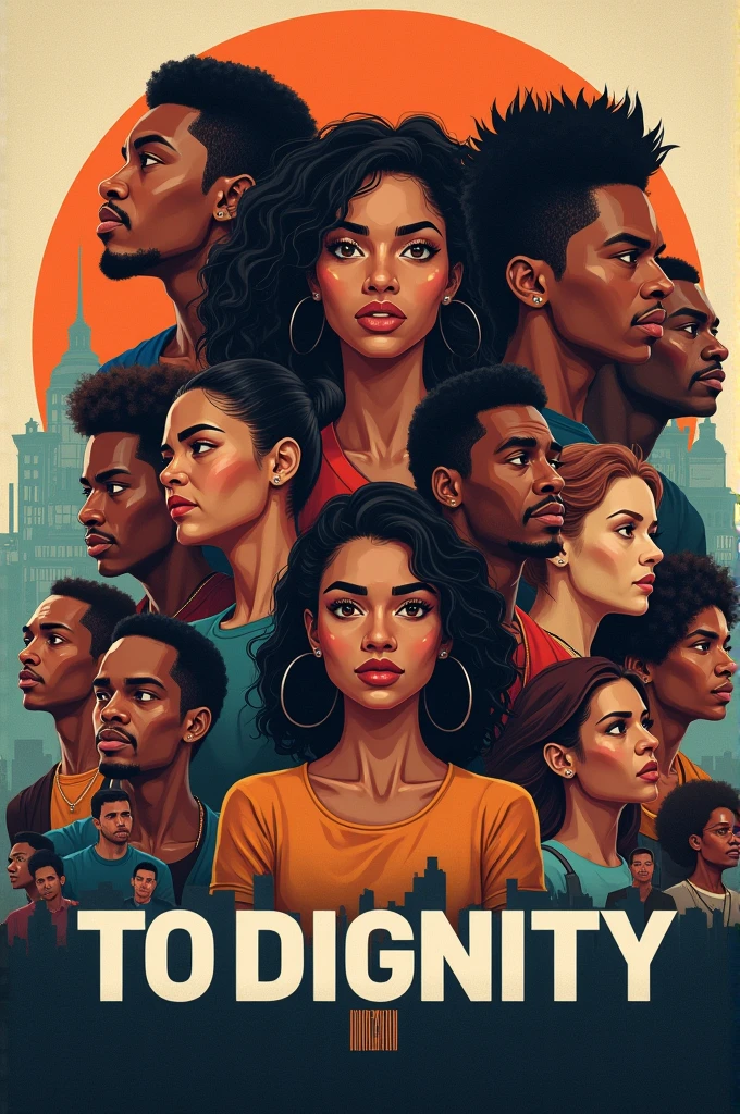 poster about representing human dignity that have
title