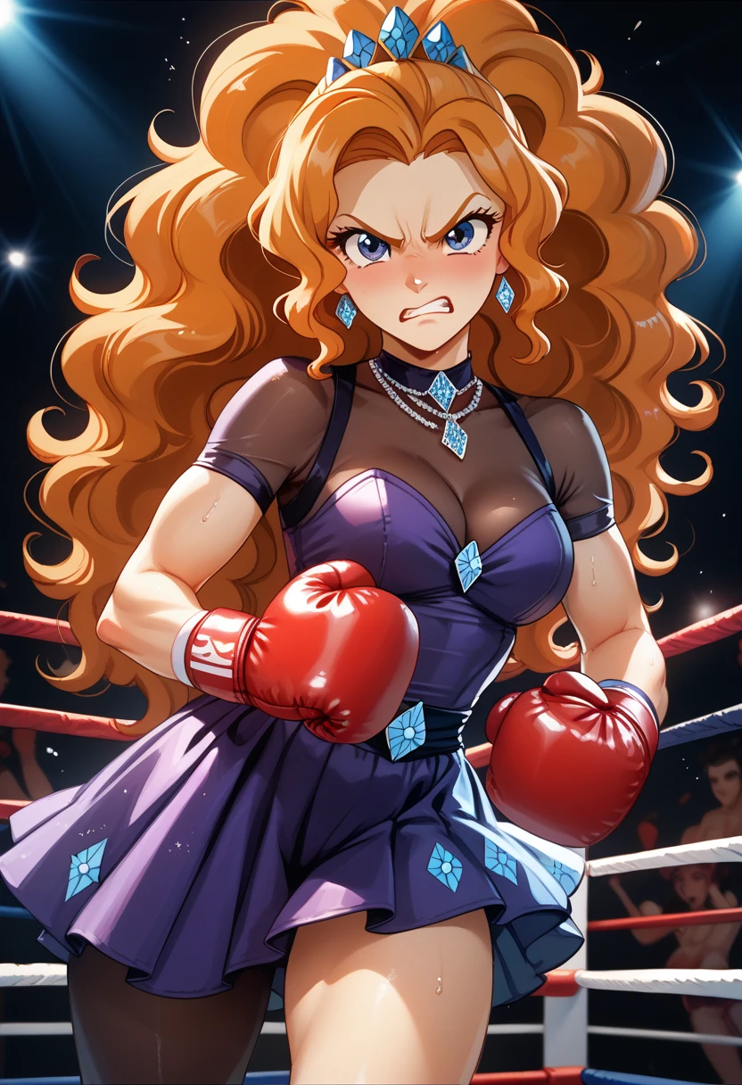 Eqg     angry  adagio  bodystocking "  rarity  boxing ring  fight comic 