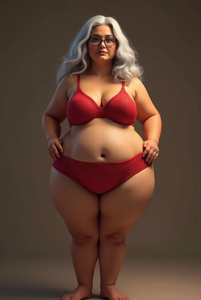 elderly 35yo woman out off doctor ordination, dressed as a latex nurse, latex bikiny, horny smile,huge shaggy breast, chubby, full nude figure, muscle figure, red octane render, strong daylight, european, side view from below, anatomically correct, big full breasts, busty, horny, spread legs wide, muscle body, super detailed.