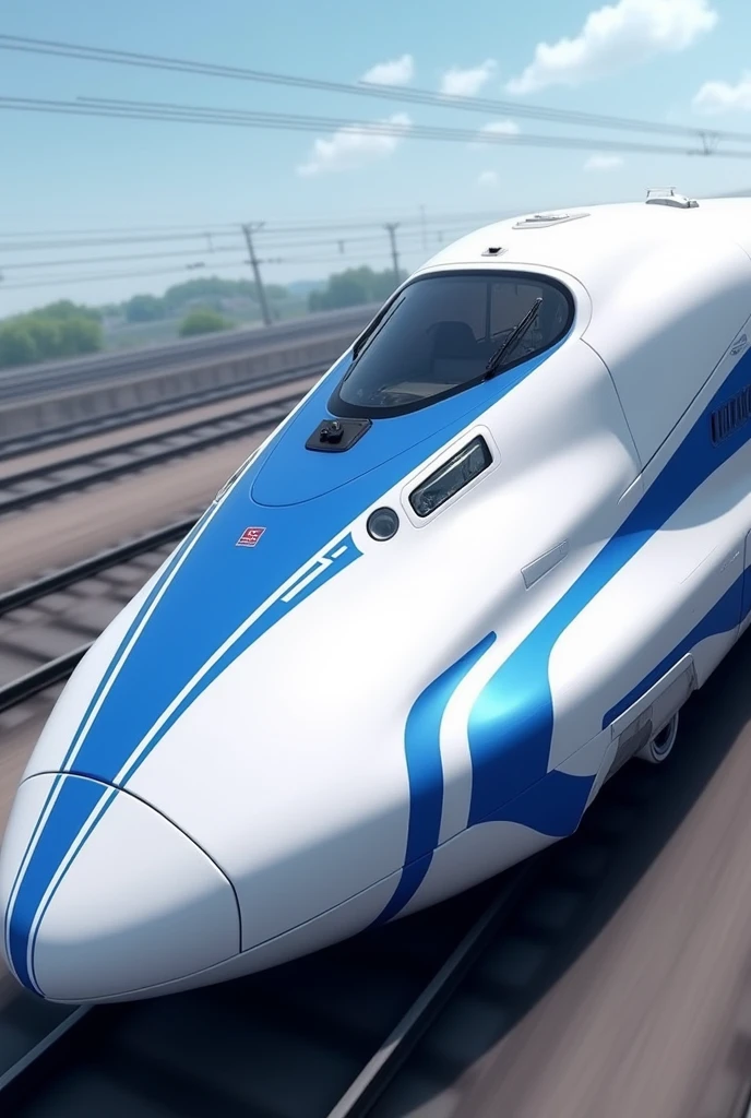 shinkansen inspired by the Shinkansen Series E5 and the shinkansen n700
I created the N700 Rage with an almost futuristan appearance
Color: white with blue stripes